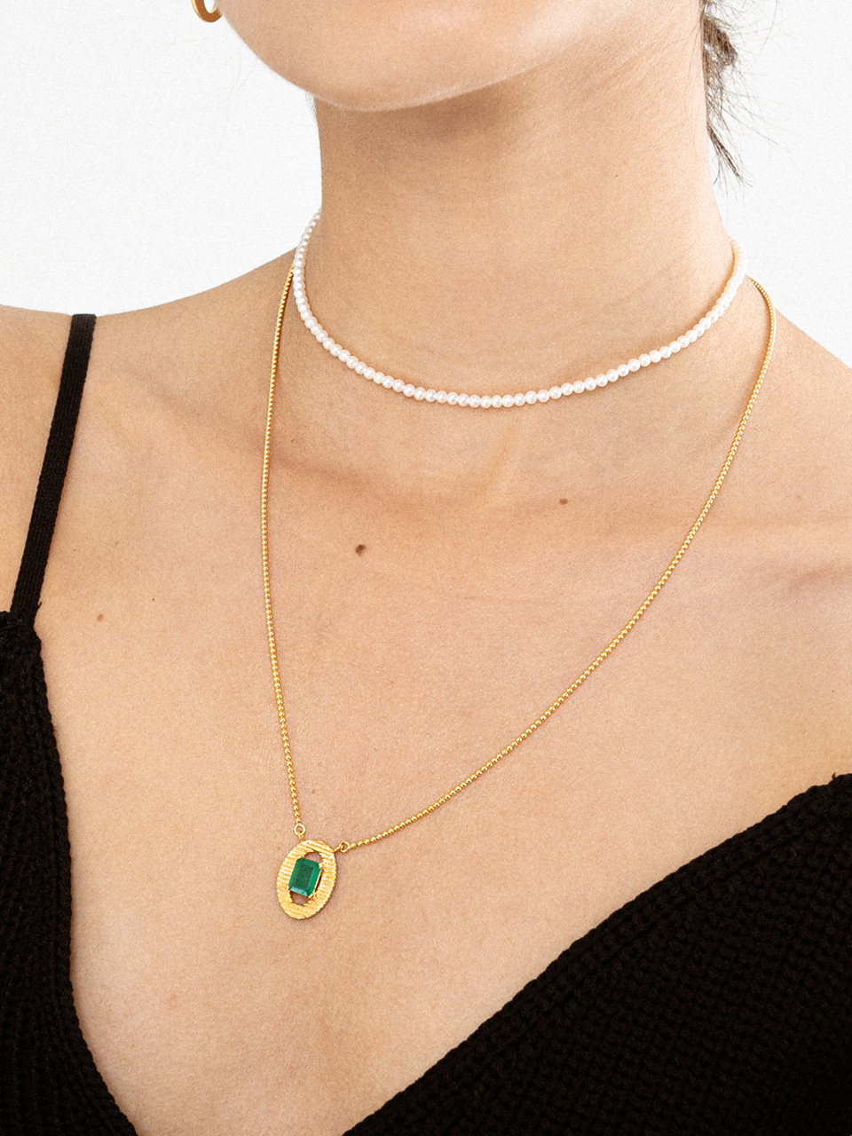green onyx necklace