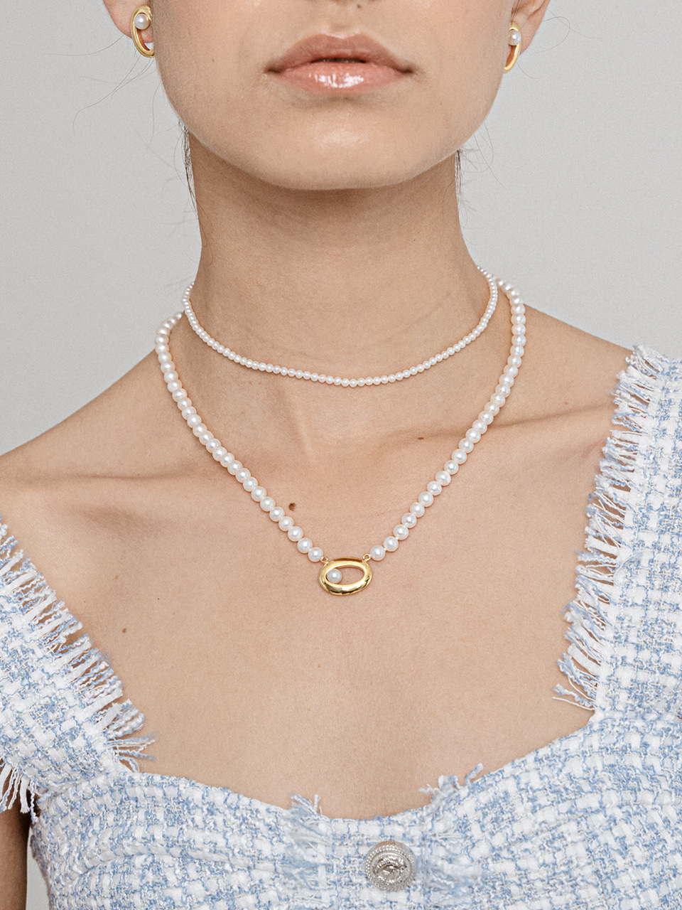 link pearl necklace